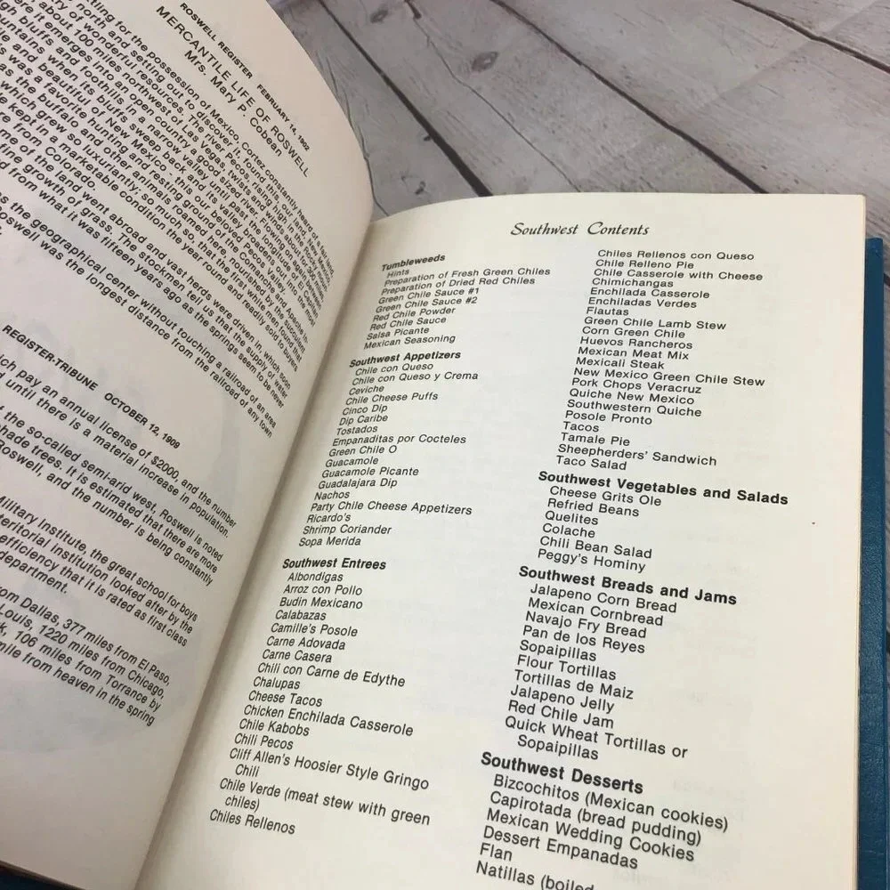 vintage savoring the southwest cookbook 1984